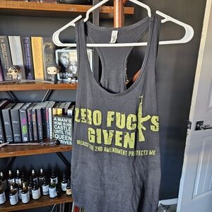 Women's Gray Graphic Tank Top
